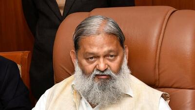 Haryana home minister Anil Vij (File photo) Haryana home minister Anil Vij (File photo)