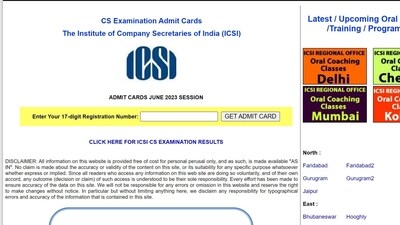 ICSI CS admit card 2023 released for June exam at icsi.edu