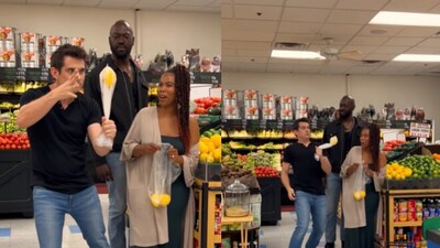 Magician makes a lemon 'fly.' (Instagram/@Xavier Mortimer) Magician makes a lemon 'fly.' (Instagram/@Xavier Mortimer)