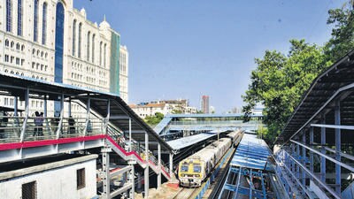 Mumbai, India - May 22, 2023: A view of Charni Road Railway Station, in Mumbai, India, on Monday, May 22, 2023. (Photo by Bhushan Koyande/HT Photo) (HT PHOTO) Mumbai, India - May 22, 2023: A view of Charni Road Railway Station, in Mumbai, India, on Monday, May 22, 2023. (Photo by Bhushan Koyande/HT Photo) (HT PHOTO)