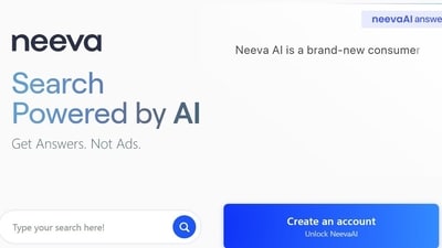 Neeva.com homepage