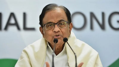 Former finance minister P Chidambaram. (File) Former finance minister P Chidambaram. (File)