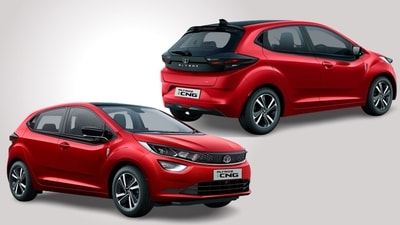 Tata Altroz iCNG hatchback will take on Maruti Suzuki Baleno's CNG version. Tata Altroz iCNG hatchback will take on Maruti Suzuki Baleno's CNG version.
