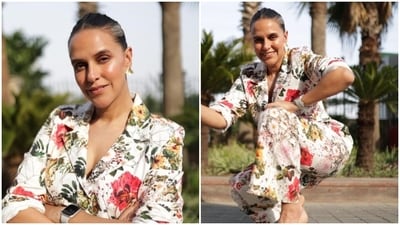 Neha Dhupia is an absolute fashionista. The actor keeps slaying fashion goals like a pro with snippets from her fashion diaries on her Instagram profile on a regular basis. From casuals to formals to slaying it in ethnic ensembles, Neha can do it all. The actor, on Monday, kickstarted the week with a fashion high. Take a look at her pictures here. (Instagram/@nehadhupia) Neha Dhupia is an absolute fashionista. The actor keeps slaying fashion goals like a pro with snippets from her fashion diaries on her Instagram profile on a regular basis. From casuals to formals to slaying it in ethnic ensembles, Neha can do it all. The actor, on Monday, kickstarted the week with a fashion high. Take a look at her pictures here. (Instagram/@nehadhupia)
