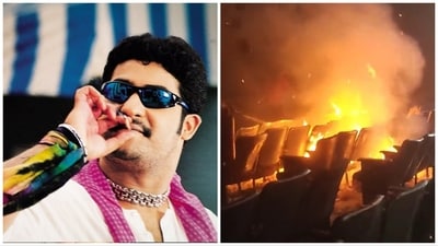 Fire broke out in a Vijaywada theatre during the screening of Jr NTR’s Simhadri, Fire broke out in a Vijaywada theatre during the screening of Jr NTR’s Simhadri,