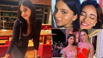 Suhana Khan receives warm wishes from Ananya Panday, Shanaya Kapoor and Pooja Dadlani on her birthday. Suhana Khan receives warm wishes from Ananya Panday, Shanaya Kapoor and Pooja Dadlani on her birthday.
