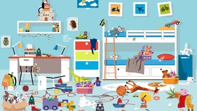 Viral Brain Teaser: Can you spot a toy penguin in this messy room? (Outdoor Toys) Viral Brain Teaser: Can you spot a toy penguin in this messy room? (Outdoor Toys)
