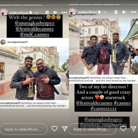 Vignesh shared Anurag's post on his Instagram Stories, Vignesh shared Anurag's post on his Instagram Stories,