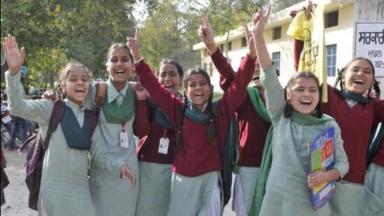 The central ministry, while appraising the state’s annual work plan and budget proposal, flagged the substantial increase in the school dropout rate at the secondary level. (HT File)