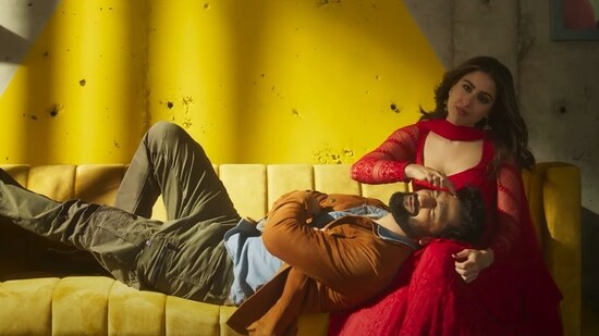 Vicky Kaushal and Sara Ali Khan in a still from Zara Hatke Zara Bachke song Tere Vaaste.