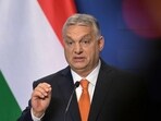 Hungarian Prime Minister Viktor Orban gives a press conference in the Karmelita monastery housing the prime minister's office in Budapest . Hungarian Prime Minister Viktor Orban gives a press conference in the Karmelita monastery housing the prime minister's office in Budapest .