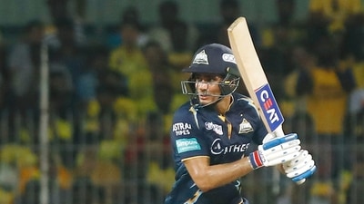 Shubman Gill held up GT's hopes for much of the innings as wickets fell at the other end. He scored 42 off 38. (ANI) Shubman Gill held up GT's hopes for much of the innings as wickets fell at the other end. He scored 42 off 38. (ANI)