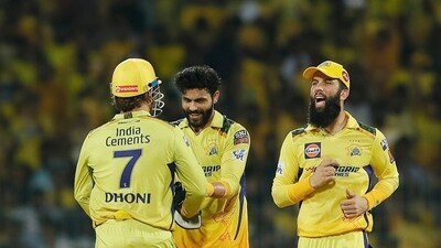 Jadeja was CSK's best bowler with figures of 2/18. (IPL Twitter) Jadeja was CSK's best bowler with figures of 2/18. (IPL Twitter)