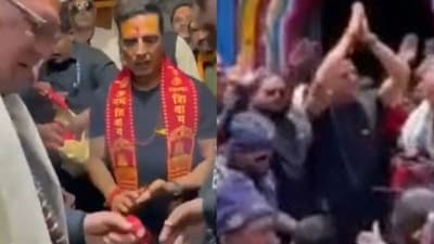 Akshay Kumar visited the Kedarnath temple recently.