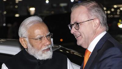 Australian Prime Minister Anthony Albanese said his meeting with Indian PM Narendra Modi was his sixth since he was sworn in as PM a year ago. (AP) Australian Prime Minister Anthony Albanese said his meeting with Indian PM Narendra Modi was his sixth since he was sworn in as PM a year ago. (AP)