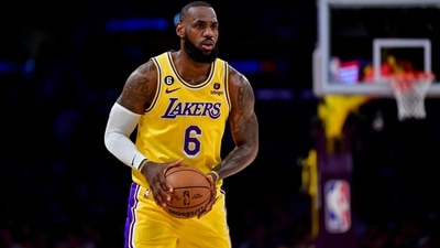 May 22, 2023; Los Angeles, California, USA; Los Angeles Lakers forward LeBron James (6) looks to pass during the third quarter against the Denver Nuggets in game four of the Western Conference Finals for the 2023 NBA playoffs at Crypto.com Arena. Mandatory Credit: Gary A. Vasquez-USA TODAY Sports (USA TODAY Sports via Reuters Con)