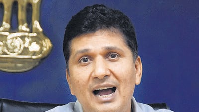 Delhi minister Saurabh Bharadwaj on May 13 divested Rajasekhar of all his work responsibilities over alleged graft charges. (ANI) Delhi minister Saurabh Bharadwaj on May 13 divested Rajasekhar of all his work responsibilities over alleged graft charges. (ANI)