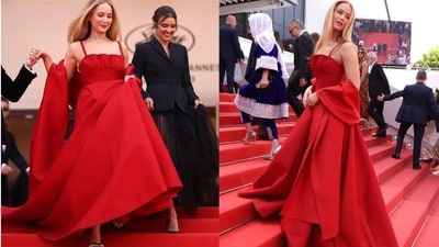 Jennifer Lawrence at the Cannes Film Festival. Jennifer Lawrence at the Cannes Film Festival.