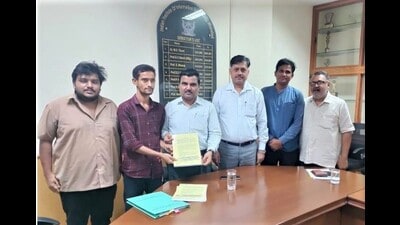MoU signing ceremony underway at IIITA campus. (HT Photo) MoU signing ceremony underway at IIITA campus. (HT Photo)