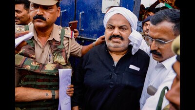 On April 20, Mishra called Saeed on his phone and demanded ₹3 crore in the name Atiq and his henchmen, the trader alleged. (File) On April 20, Mishra called Saeed on his phone and demanded ₹3 crore in the name Atiq and his henchmen, the trader alleged. (File)