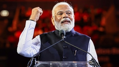 Prime Minister Narendra Modi addresses the Indian community programme in Sydney on Tuesday, (PTI) Prime Minister Narendra Modi addresses the Indian community programme in Sydney on Tuesday, (PTI)