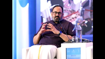 Union minister Rajeev Chandrasekhar highlighted the that the bill has been drafted after several rounds of discussions covering several areas that it will address. (Twitter) Union minister Rajeev Chandrasekhar highlighted the that the bill has been drafted after several rounds of discussions covering several areas that it will address. (Twitter)