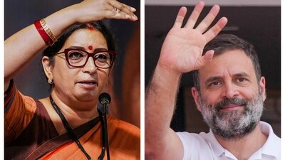 Smriti Irani said she sent Rahul Gandhi away from Amethi to Wayanad. Smriti Irani said she sent Rahul Gandhi away from Amethi to Wayanad.