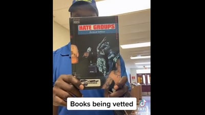 Florida school bans books covering sensitive topics, including hate groups, Judaism, Holocaust; TikToker exposes censorship. Florida school bans books covering sensitive topics, including hate groups, Judaism, Holocaust; TikToker exposes censorship.