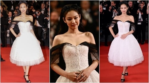 Blackpink's Jennie debuts at Cannes 2023 in a custom Chanel gown. (AP, AFP) Blackpink's Jennie debuts at Cannes 2023 in a custom Chanel gown. (AP, AFP)