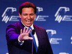 (FILES) Republican Florida Governor Ron DeSantis waves to supporters at the Republican Jewish Coalition Annual Leadership Meeting in Las Vegas, Nevada, on November 19, 2022. DeSantis, the leading Republican rival to Donald Trump, will announce his 2024 US presidential bid on May 24, 2023, during a live Twitter event with Elon Musk, a source familiar with his plans told AFP. "I will be interviewing Ron DeSantis and he has quite an announcement to make," Musk confirmed at a conference on Tuesday. (Photo by Wade Vandervort / AFP) (FILES) Republican Florida Governor Ron DeSantis waves to supporters at the Republican Jewish Coalition Annual Leadership Meeting in Las Vegas, Nevada, on November 19, 2022. DeSantis, the leading Republican rival to Donald Trump, will announce his 2024 US presidential bid on May 24, 2023, during a live Twitter event with Elon Musk, a source familiar with his plans told AFP. "I will be interviewing Ron DeSantis and he has quite an announcement to make," Musk confirmed at a conference on Tuesday. (Photo by Wade Vandervort / AFP)