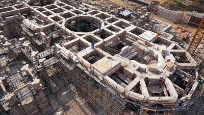 The construction work of the Ram Temple is underway in Ayodhya. (ANI file) The construction work of the Ram Temple is underway in Ayodhya. (ANI file)