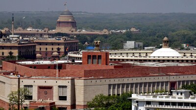 An aerial view showcases the majestic New Parliament House located in New Delhi. Invitations have been extended to Members of Parliament (MPs) from both Houses in both physical and digital formats. In light of the inauguration of the new Parliament building on May 28, President Droupadi Murmu and Vice President Jagdeep Dhankhar are expected to share congratulatory message, ANI reported. (ANI) An aerial view showcases the majestic New Parliament House located in New Delhi. Invitations have been extended to Members of Parliament (MPs) from both Houses in both physical and digital formats. In light of the inauguration of the new Parliament building on May 28, President Droupadi Murmu and Vice President Jagdeep Dhankhar are expected to share congratulatory message, ANI reported. (ANI)