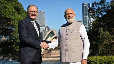 In the meeting, PM Modi raised India's concerns over the recent incidents of attacks on temples in Australia and activities of pro-Khalistani elements in that country. (AFP) In the meeting, PM Modi raised India's concerns over the recent incidents of attacks on temples in Australia and activities of pro-Khalistani elements in that country. (AFP)