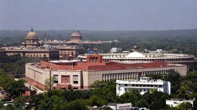 An aerial view of the New Parliament. (ANI) An aerial view of the New Parliament. (ANI)