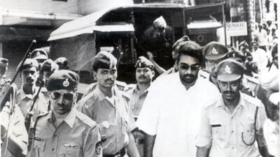 Bhai Thakur brought to the Bombay High Court. Pune TADA court acquitted former gangster Jayendra alias Bhai Thakur and his two associates in connection with the murder of builder Suresh Dube. (HT FILE) Bhai Thakur brought to the Bombay High Court. Pune TADA court acquitted former gangster Jayendra alias Bhai Thakur and his two associates in connection with the murder of builder Suresh Dube. (HT FILE)