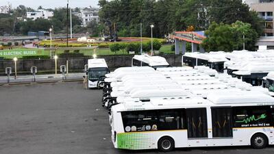 CM Sukhu said the state government aims to replace 1500 HRTC diesel buses with electric buses in a phased manner. (Representational Photo ( HT File Photo) ) CM Sukhu said the state government aims to replace 1500 HRTC diesel buses with electric buses in a phased manner. (Representational Photo ( HT File Photo) )