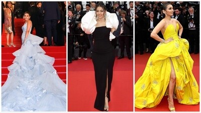 Masoom Minawala is a renowned fashion and lifestyle blogger. She walked the Cannes 2023 red carpet thrice. From channeling her inner Elsa to rocking a glamorous golden dress and wearing a black gown with oversized white sleeves, Masoom, who gave birth to her first child last year, was serving looks after looks. Masoom Minawala is a renowned fashion and lifestyle blogger. She walked the Cannes 2023 red carpet thrice. From channeling her inner Elsa to rocking a glamorous golden dress and wearing a black gown with oversized white sleeves, Masoom, who gave birth to her first child last year, was serving looks after looks.