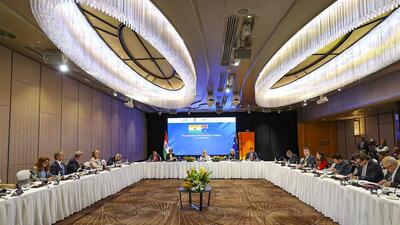 Prime Minister Narendra Modi attends the roundtable with Business Leaders in Sydney on Wednesday (PTI/PIB) Prime Minister Narendra Modi attends the roundtable with Business Leaders in Sydney on Wednesday (PTI/PIB)