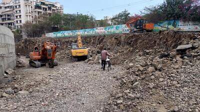 Residents of Undri, NIBM Road, Mohammadwadi and Kondhwa have urged that the slope reduction work outside Anandvan Main Gate, at NIBM, be completed as soon. (Hindustan Times) Residents of Undri, NIBM Road, Mohammadwadi and Kondhwa have urged that the slope reduction work outside Anandvan Main Gate, at NIBM, be completed as soon. (Hindustan Times)