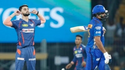Naveen-ul-Haq after dismissing KL Rahul (IPL) Naveen-ul-Haq after dismissing KL Rahul (IPL)
