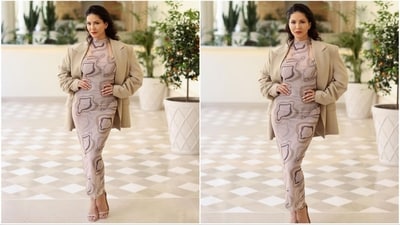 Delighting her fans, the actress pleasantly surprised them by sharing a series of pictures on Instagram with the caption, "Adore this day 3 press look for #kennedy @festivaldecannes." (Instagram/@sunnyleone) Delighting her fans, the actress pleasantly surprised them by sharing a series of pictures on Instagram with the caption, "Adore this day 3 press look for #kennedy @festivaldecannes." (Instagram/@sunnyleone)