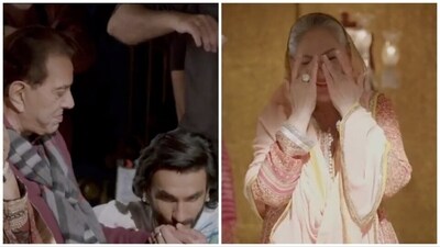 Dharmendra and Ranveer Singh share a moment; Jaya Bachchan laughs in behind-the-scenes video from Rocky Aur Rani Ki Prem Kahani sets. Dharmendra and Ranveer Singh share a moment; Jaya Bachchan laughs in behind-the-scenes video from Rocky Aur Rani Ki Prem Kahani sets.