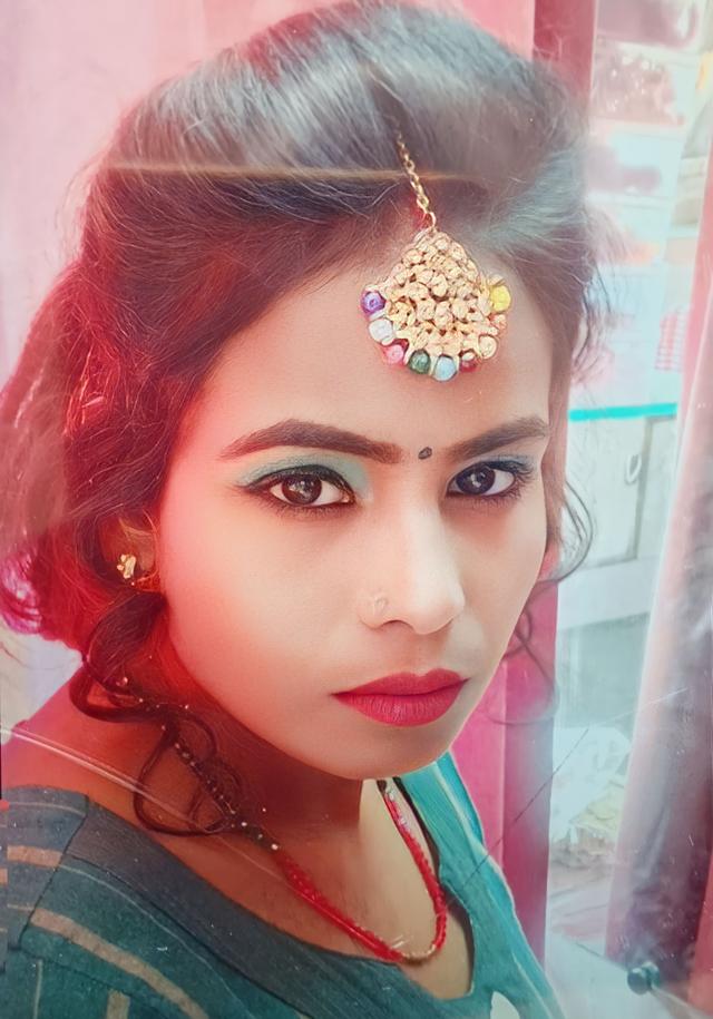 Ranju Devi, 30, was holding an iron rod when it came into contact with the electricity cable outside their house. Ranju Devi, 30, was holding an iron rod when it came into contact with the electricity cable outside their house.