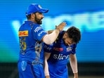 IPL 2023: Rohit Sharma and Akash Madhwal for MI. IPL 2023: Rohit Sharma and Akash Madhwal for MI.