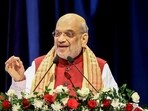 **EDS: IMAGE VIA PIB** Guwahati: Union Minister for Home Affairs and Cooperation Amit Shah addresses the gathering at the laying foundation ceremony of National Forensic Sciences University (NFSU), in Guwahati, Thursday, May 25, 2023. (PTI Photo) (PTI05_25_2023_000255B) **EDS: IMAGE VIA PIB** Guwahati: Union Minister for Home Affairs and Cooperation Amit Shah addresses the gathering at the laying foundation ceremony of National Forensic Sciences University (NFSU), in Guwahati, Thursday, May 25, 2023. (PTI Photo) (PTI05_25_2023_000255B)