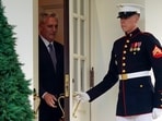 Speaker of the House Kevin McCarthy of Calif., exits the West Wing to talk with reporters after meeting with President Joe Biden at the White House, Monday, May 22, 2023, in Washington. (AP Photo/Evan Vucci) Speaker of the House Kevin McCarthy of Calif., exits the West Wing to talk with reporters after meeting with President Joe Biden at the White House, Monday, May 22, 2023, in Washington. (AP Photo/Evan Vucci)