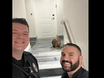 Pismo Beach Police Department shares selfie with a seal.