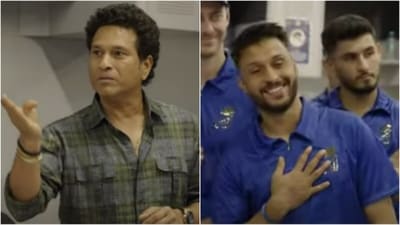 Sachin Tendulkar; Akash Madhwal Sachin Tendulkar; Akash Madhwal