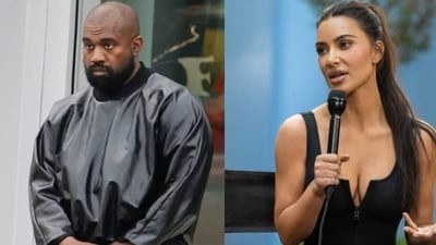 Kanye West, Kim Kardashian (Getty Images) Kanye West, Kim Kardashian (Getty Images)