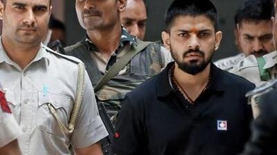 Lawrence Bishnoi was arrested by Gujarat ATS in drug smuggling case in April (File Photo) Lawrence Bishnoi was arrested by Gujarat ATS in drug smuggling case in April (File Photo)